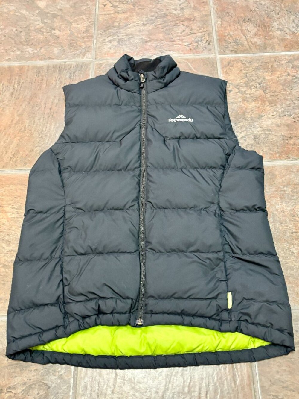 ~~Kathmandu Down Puffer Vest Women's 12 Black Lightweight Zip Pockets MockNeck..